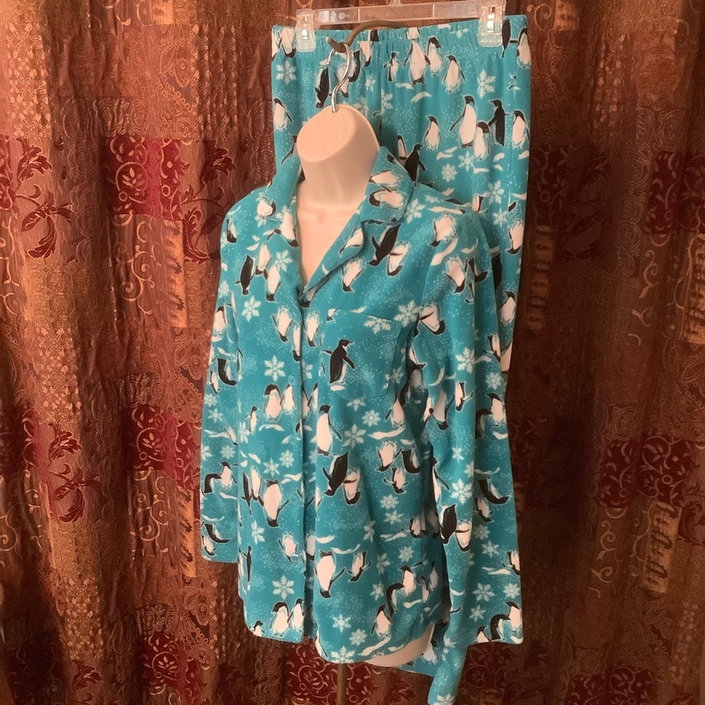 SALE  Jammies For Your Families soft lightweight fleece Pajamas pj Large